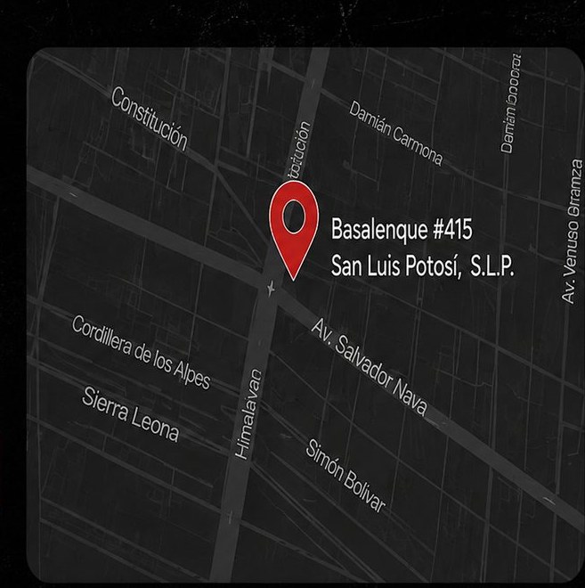Mapa de Basalenque #415 San Luis Potosí, S.L.P.