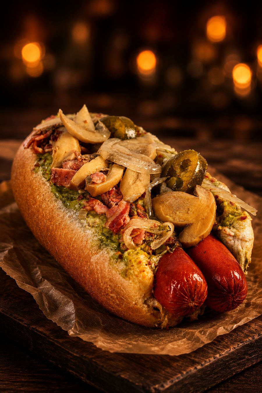 Hot dog cargado