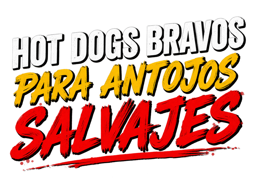 Hot dogs bravos para antojos salvajes